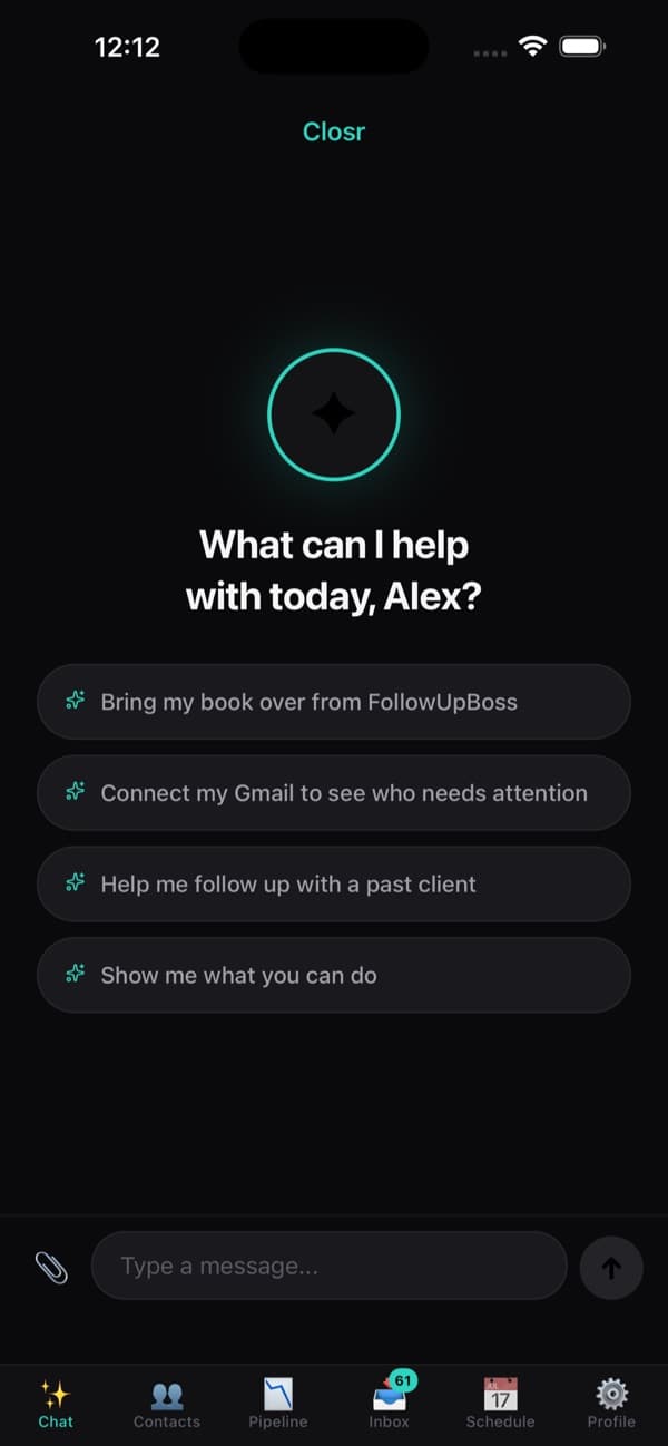 Closr on a phone